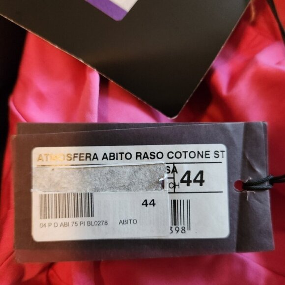 Nwt Pinko Italy magenta frilled dress Size 8 - Picture 4 of 12